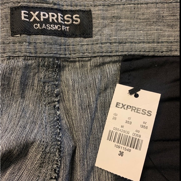 Express Classic Fit  Short for mens  Sz36 NWT - Picture 6 of 9